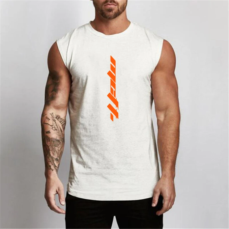 Gym Tank Top Men Summer Workout Sleeveless Shirt Bodybuilding Clothing Fitness Mens Sportswear Muscle Vests Men Tanktops