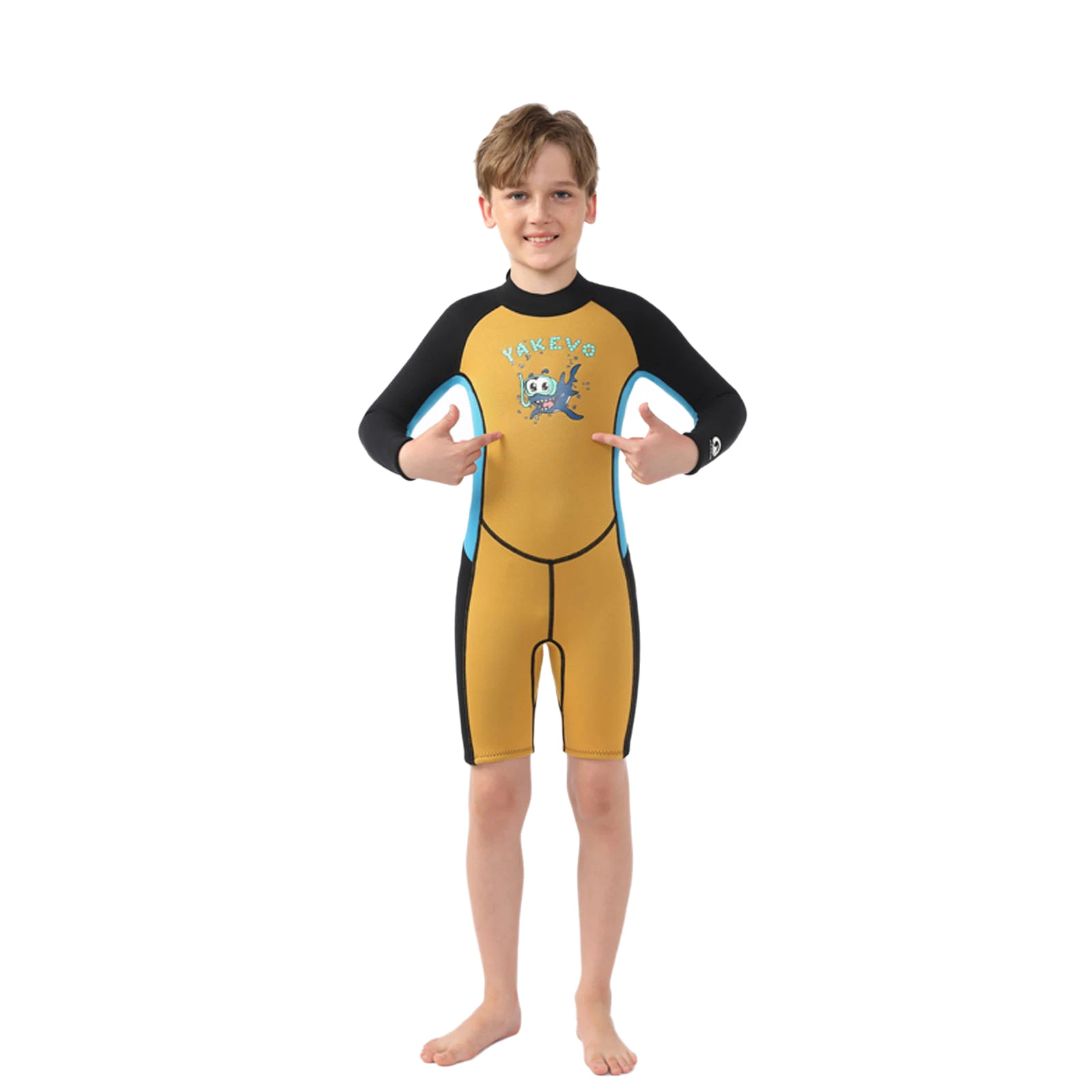 

Kids Boys Girls Swim Leotard Rash Guard Swimsuit Long Sleeves Romper 2.5mm Neoprene Thermal Wet Suit Swimming Surfing Diving