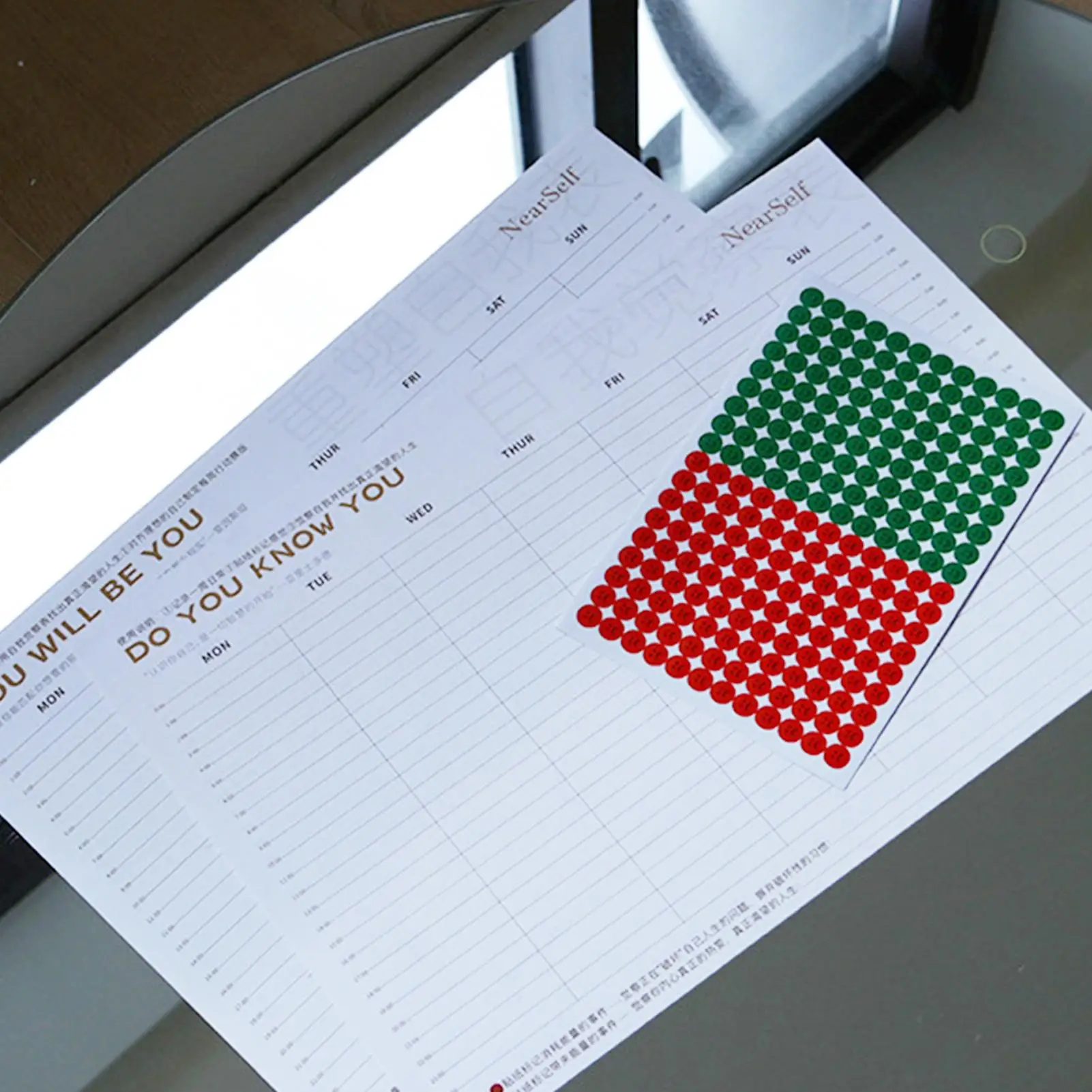 تقويم الحائط 2026-2027 شهري على الوجهين مع ملصقات تقويم حائط كبير 2026-2027 لجدول عيد الميلاد والعام الجديد #4