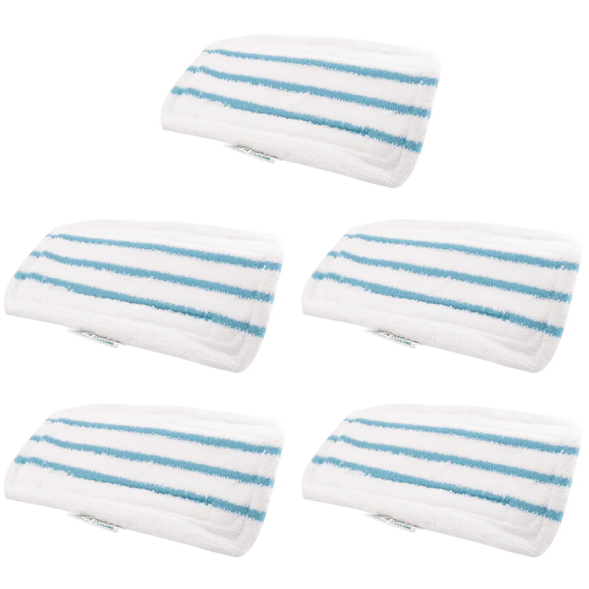 Pack of 5 Washable Microfiber Pads for Steam Mop Replacement Cover Compatible with FSM1616, FSM1630