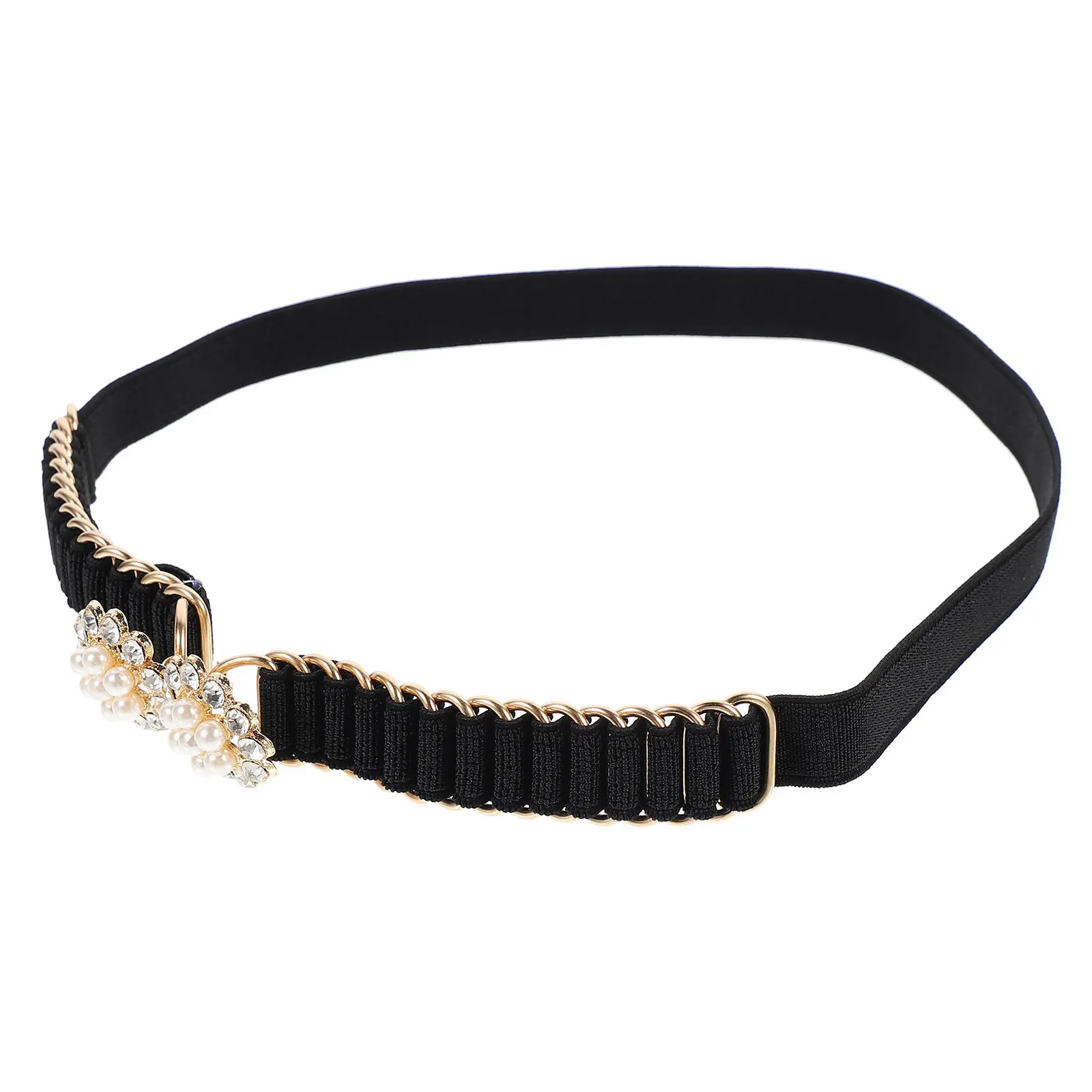 

Элегантный женский пояс с имитацией жемчуга, регулируемый, шикарный декоративный пояс для свадебного, вечернего или праздничного платья, премиум-качество
