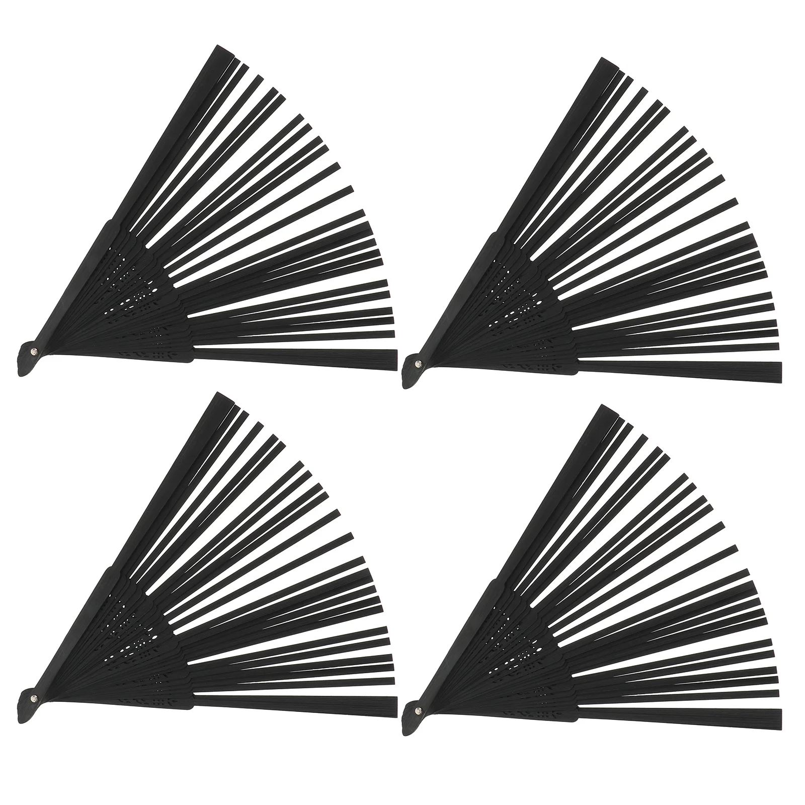 

4Pcs Unfinished Handheld Fan Frame Bamboo Ribs DIY Craft Kit Chinese Japanese Artistic Designs Unfinished Handheld Fan Frame
