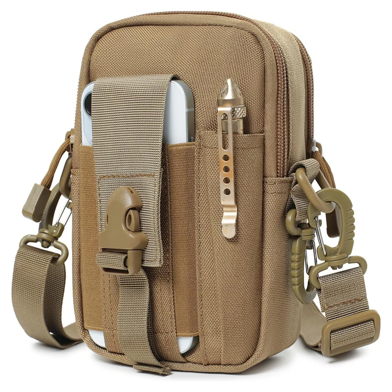 Tactical Molle Telefoon Etui Edc Utility Belt Tas Heuptas Met Schouderriem