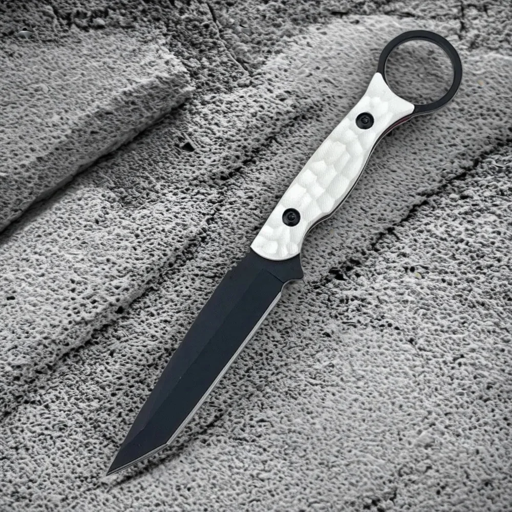 

Высококачественный уличный нож с фиксированным лезвием, стальное лезвие 8Cr13MoV, ручка G10, ножи для охоты и кемпинга с ножнами для исследования джунглей