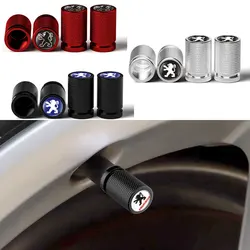 4pcs Car Wheel Tire Valve Stem Protection Caps for Peugeot 308 408 2008 206 208 307 3008 406 407 207 4007 4008 301 5008