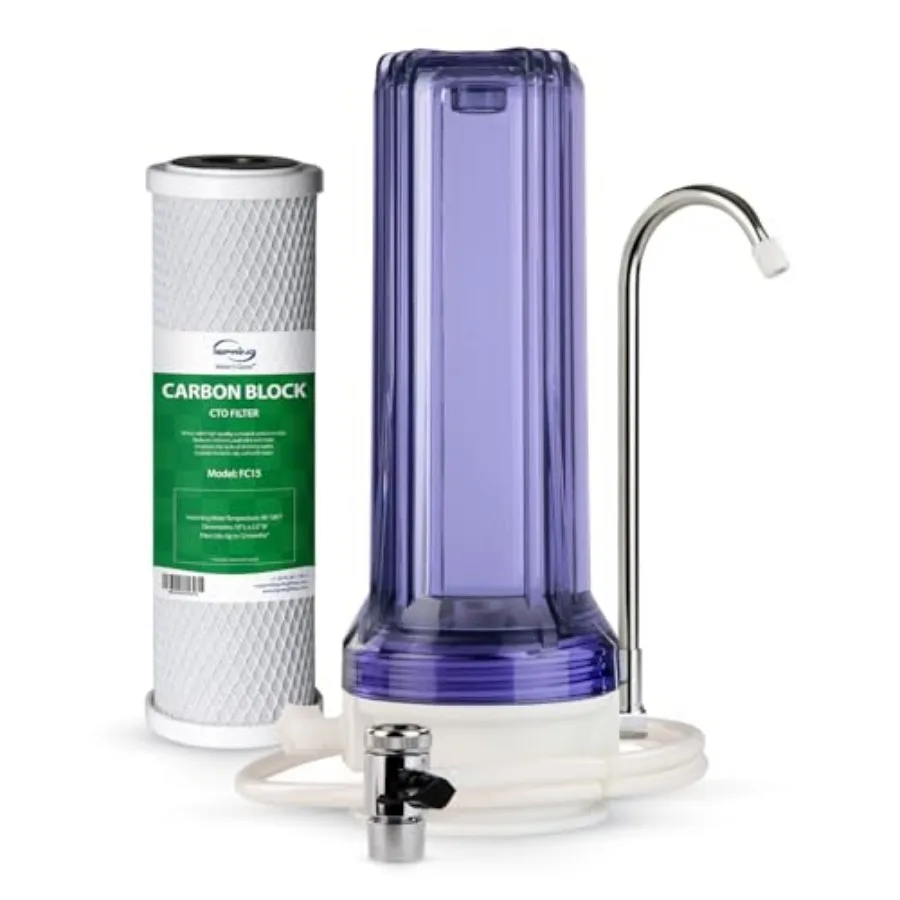 

CKC1C Countertop Drinking Water Filtration System with Carbon Filter, 2.5" x 10", Clear