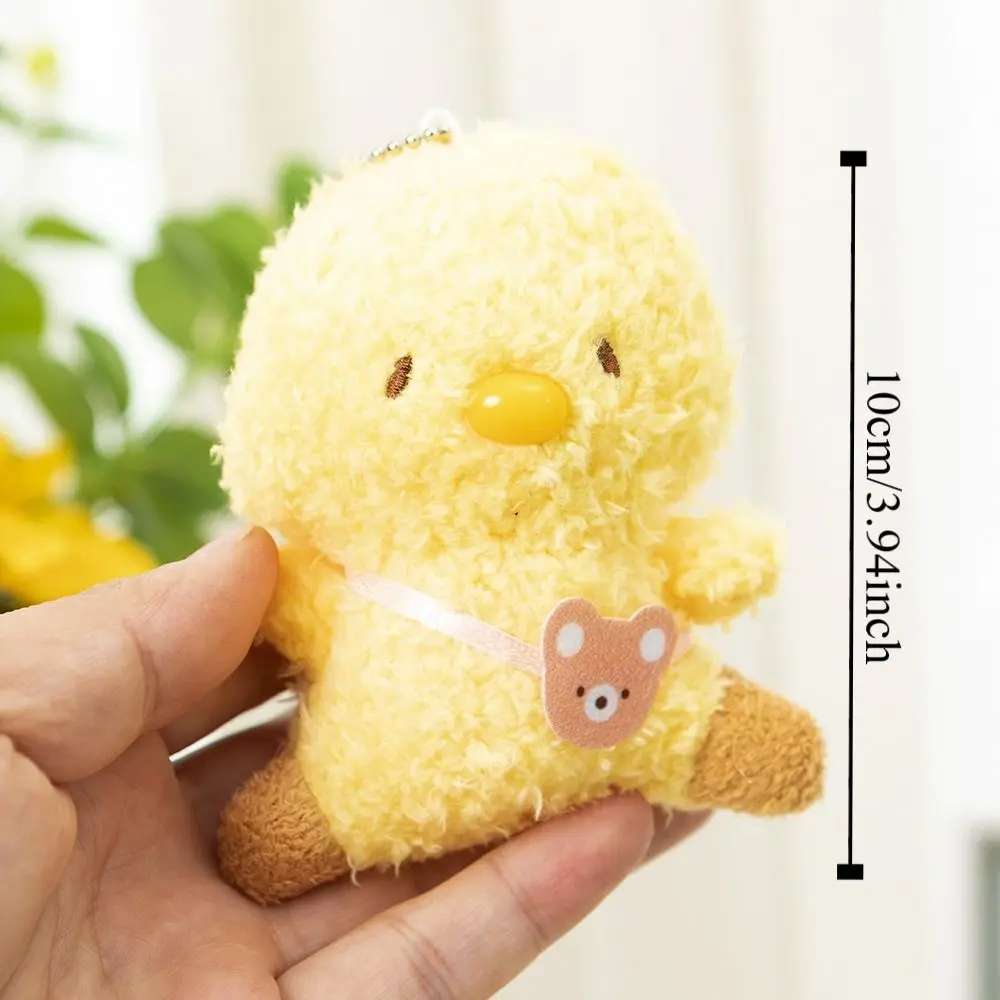 Accessorio da appendere Portachiavi di pulcino di peluche ripiene Portachiavi di peluche di pinguino animale morbido Kawaii Simpatico pinguino di peluche Ciondolo per bambola unisex