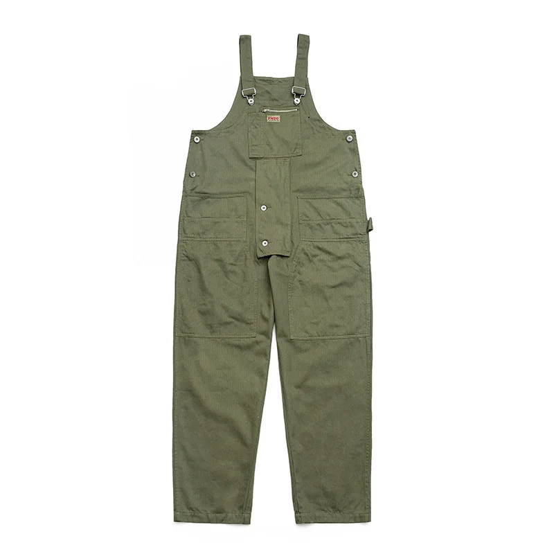 IEFB-mono con cinturón para hombre, ropa de trabajo, pantalones de una pieza con múltiples bolsillos, holgado, verde, Beige, sin mangas, 9Y7822, 2023