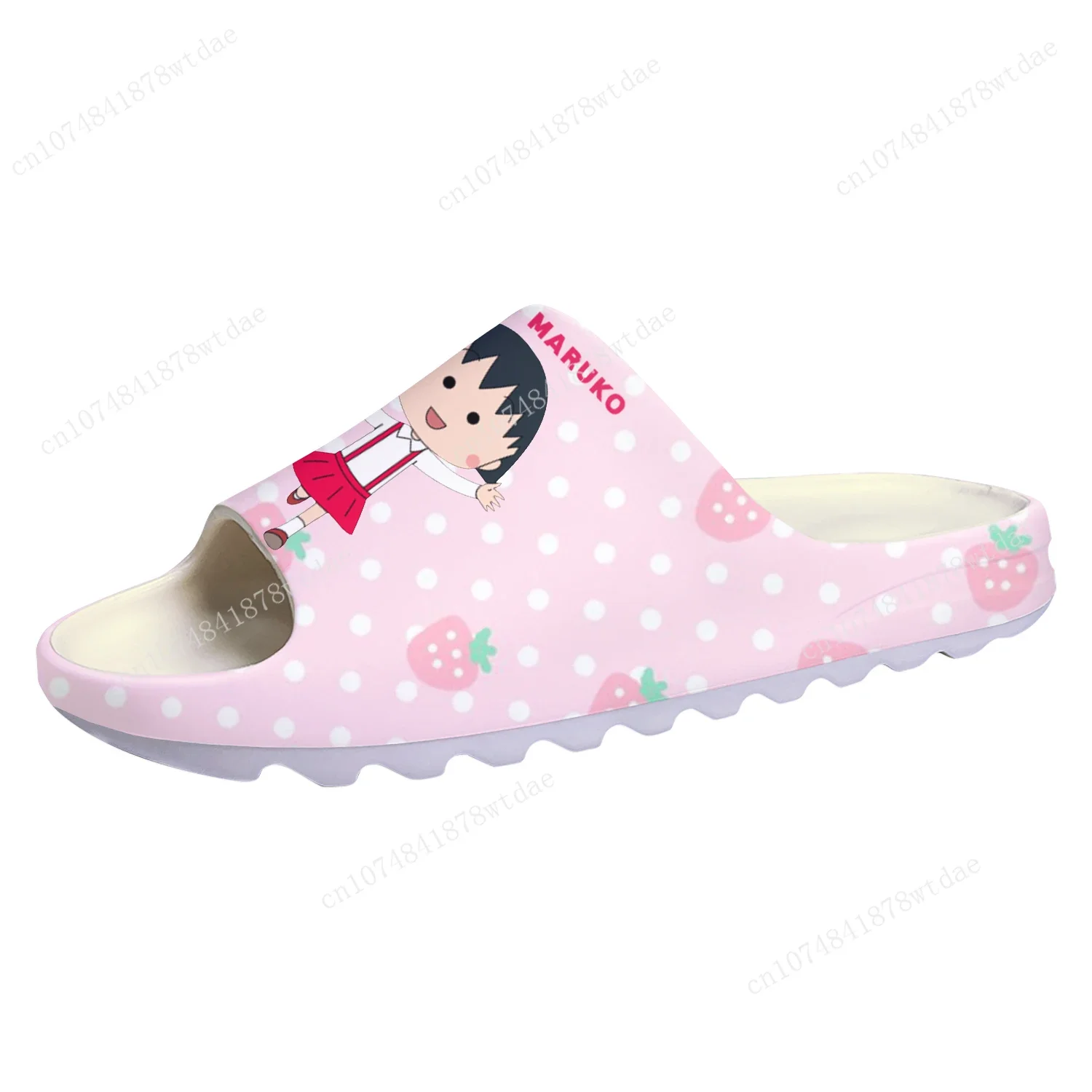Chibi Maruko Soft Sole Sllipers Mens Womens Teenager Home Clogs Japanese Anime Step In Water Shoes On Shit Customize Sandals