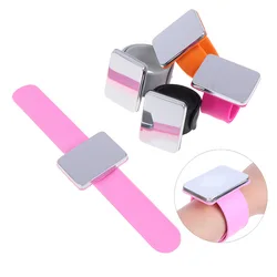 Magnetic Sewing PinCushion Silicone Wrist Needle Pad Safe Bracelet Pin Cushion Storage Sewing Pins Wristband Pin Holder 4 Colors