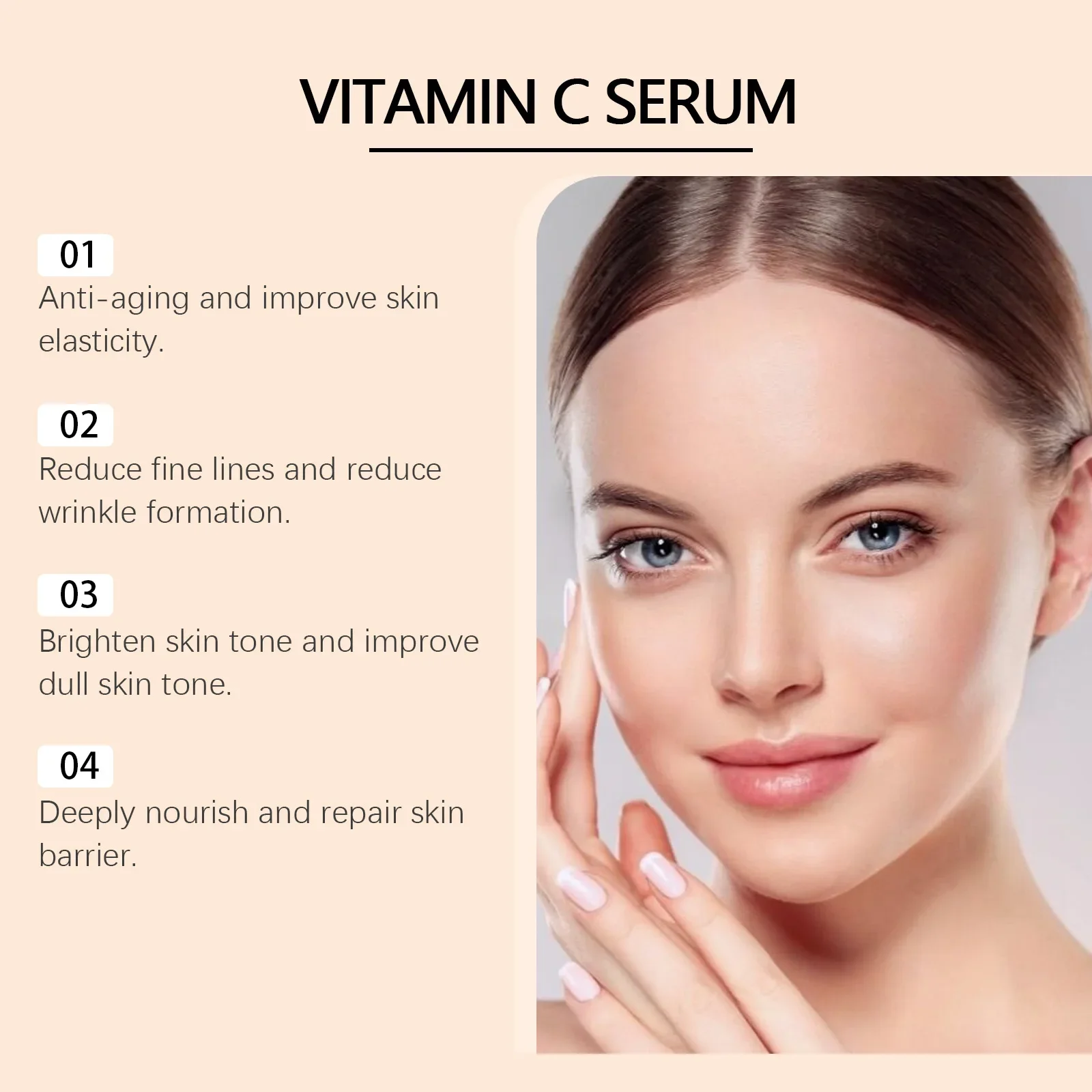 Vitamin C Serum for A Smooth, Even Complexion - Fades Fine Lines and Wrinkles and Leaves Skin Rejuvenated Tightens The Skin