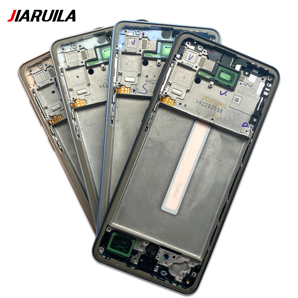 10 Pcs Front Housing LCD Frame Bezel Plate Replacement Part For Samsung A33 A53 A72 A54 5G