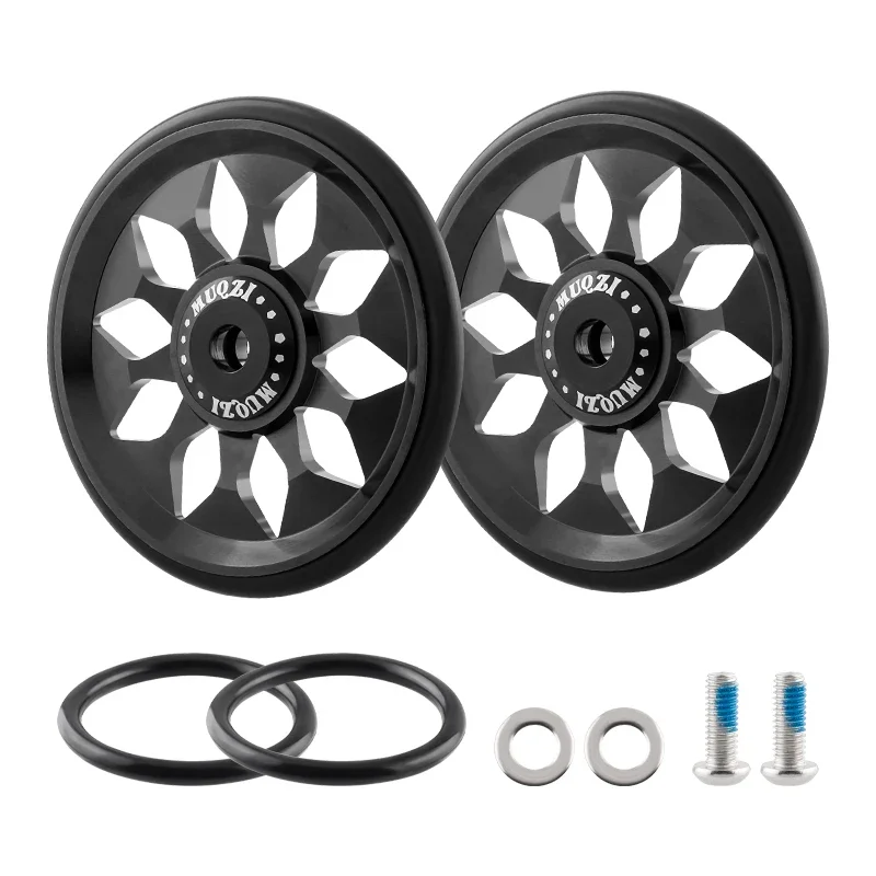 AliExpress MUQZI 1Pair Easy Wheels For Brompton Folding Bike CNC Ultralight Alloy Easywheel