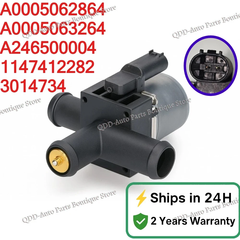 

HVAC A0005062864 A0005063264 A2465000040 For Mercedes Benz 1147412282 3014734 Coolant Heater Control Solenoid Water Valve