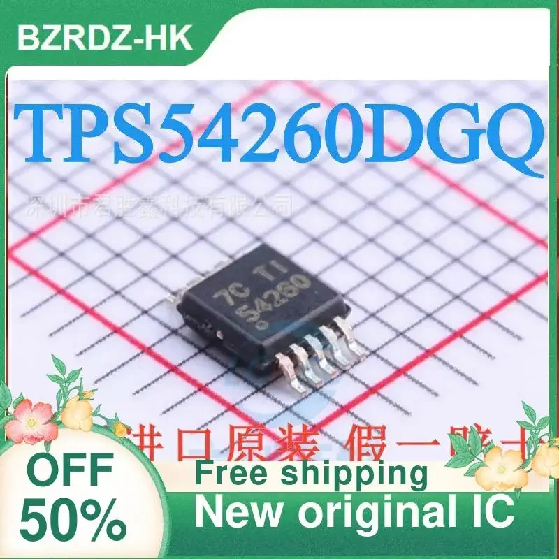 15PCs tps54260dgqr Msop-10 3.5-60v input 2. 5a step-down converter new original IC