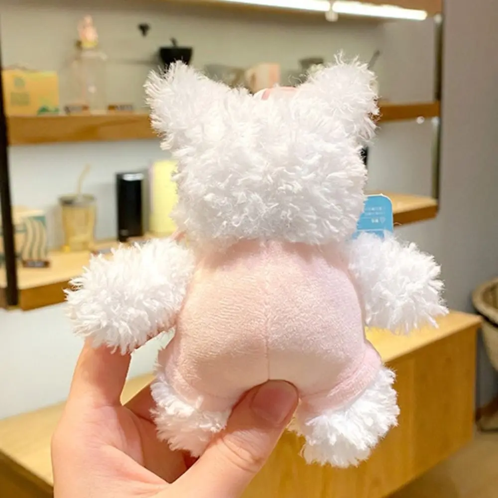 Cute Cartoon West Highland Terrier Keychain Animal Fluffy Puppy Plush Keyring Plush Creative Doll Pendant Birthday