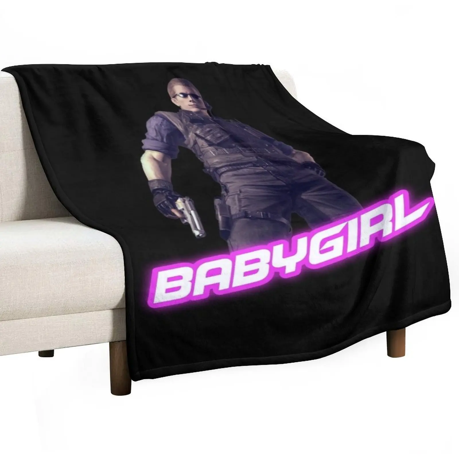 Babygirl Albert Wesker from Resident Evil Throw Blanket Baby For Baby Flannel bed plaid Blankets