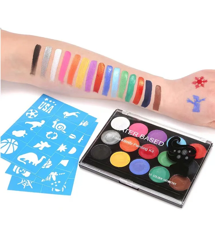 Face Painting Stencils Templates Professional Art Plastic Makeup Tools