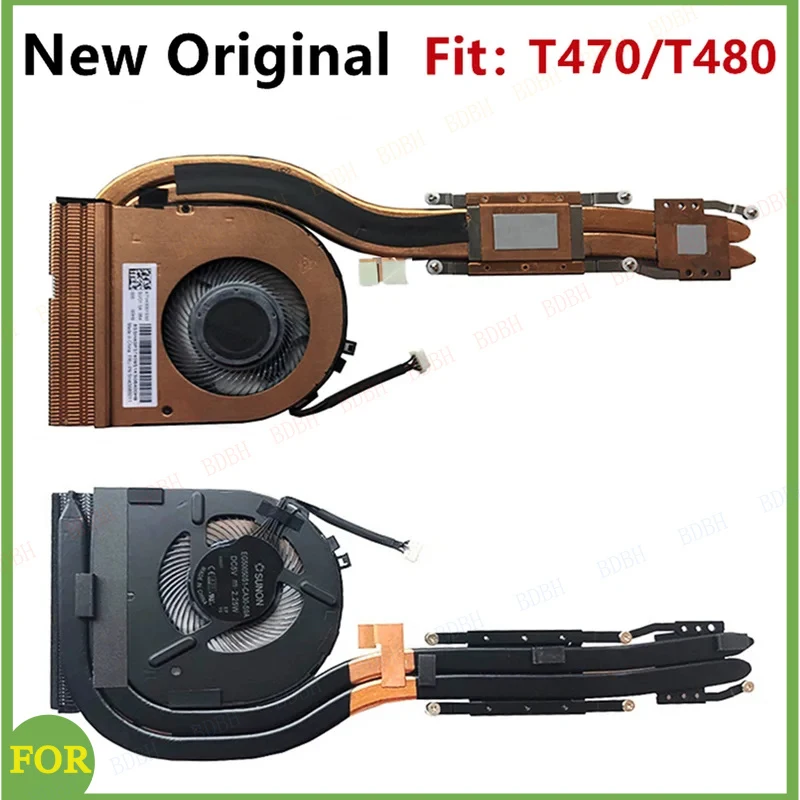 BDBH New Original For Lenovo Laptop ThinkPad T480 T470 CPU Cooling Fan Heatsink SWG Radiator Cooler FRU PN:01YR201