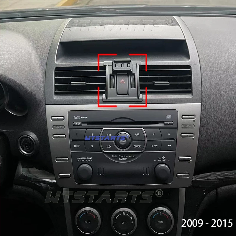 For Mazda 6 2009-2015 Adjustable Car Phone Holder Mobile Mount Gravity GPS Rotatable Navigation  Bracket Car  Accessories