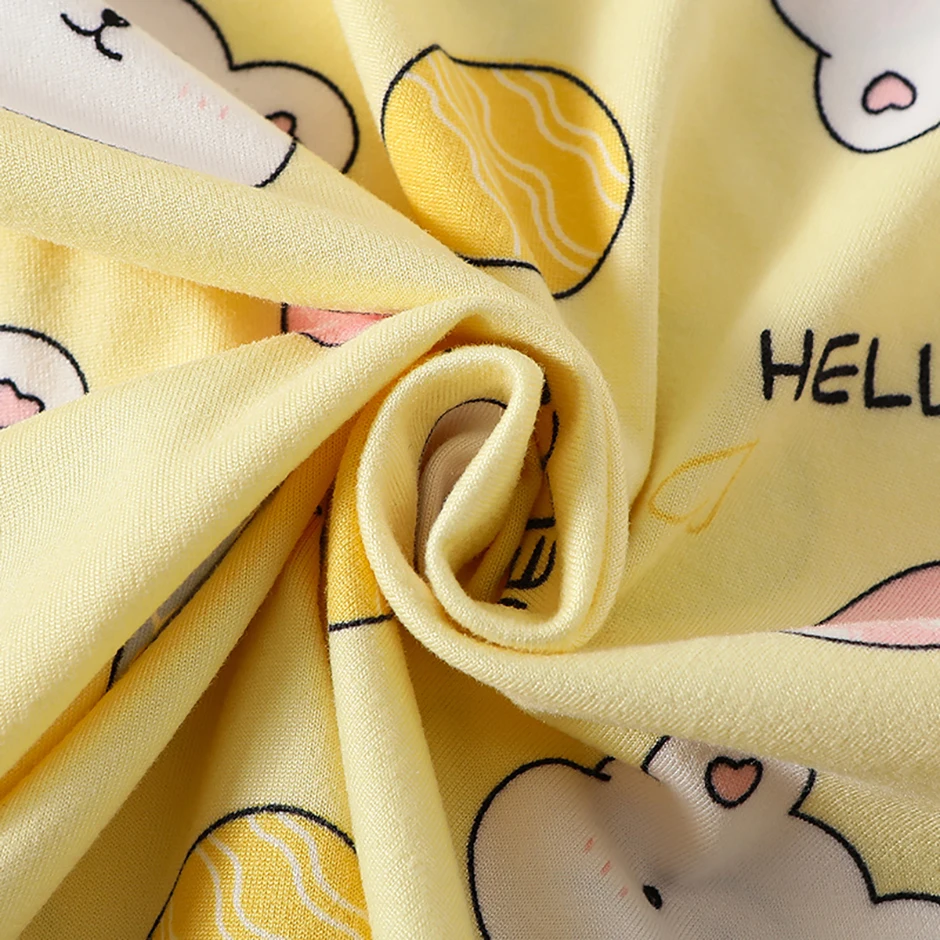 2-teiliges Four Seasons Kinder-Set mit Vollprint-Motiv für Mädchen, süße langärmelige Hose, Schlafanzug, bequemes Rundhals-T-Shirt – Detail 20