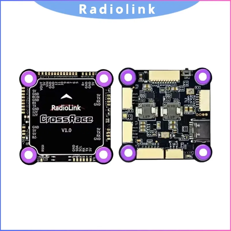 คอนโทรลเลอร์การบิน HobbyFly RC CrossRace 12CH พร้อม OSD และ ESC 4-in-1, แบบเสียบใช้งานได้ทันทีสำหรับมัลติโรเตอร์ FPV 2-8 แกน
