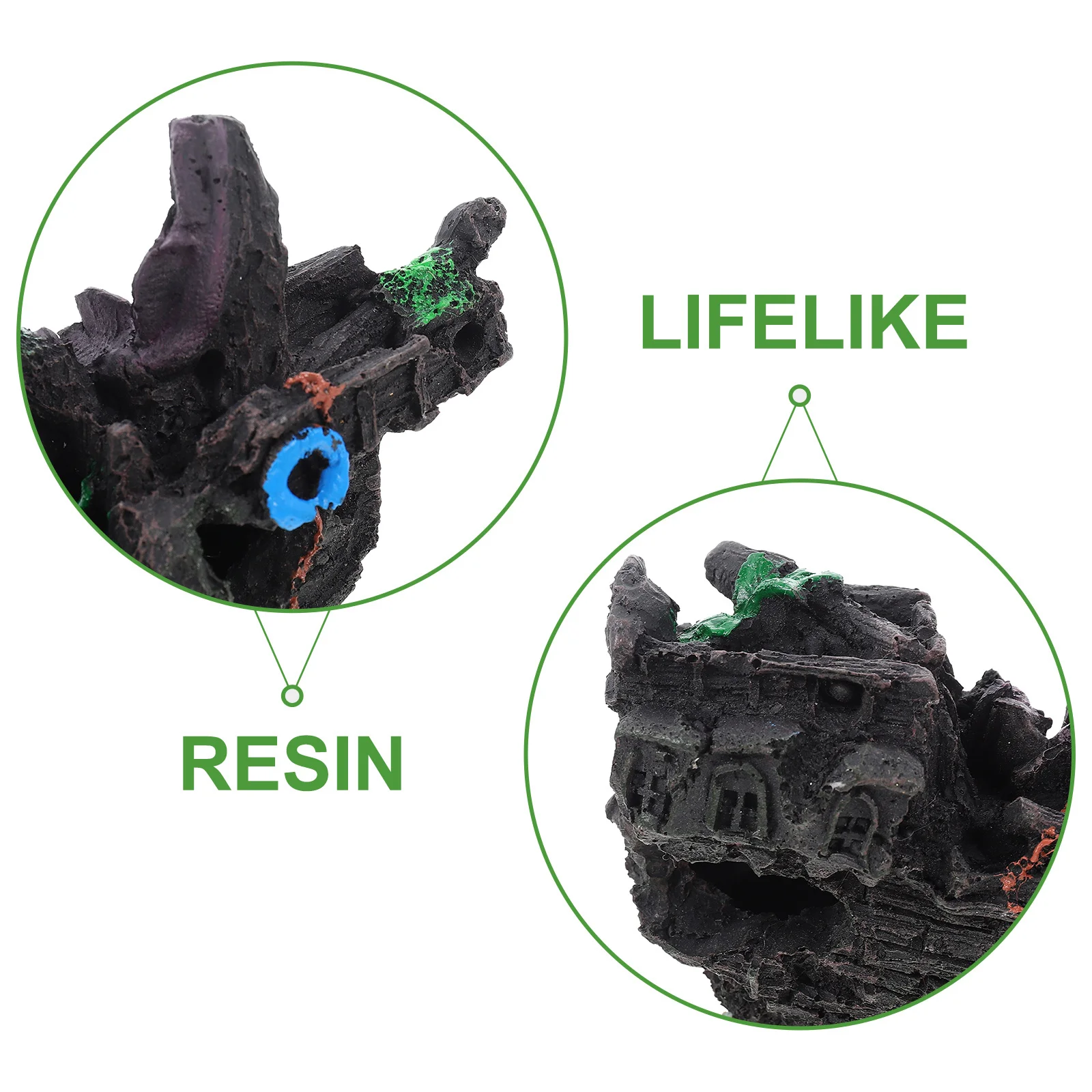 

Resin Pirate Shipwreck Aquarium Decoration Simulation Boat Fish Tank Ornament Underwater Resin Craft Fish Hiding Place Aquarium