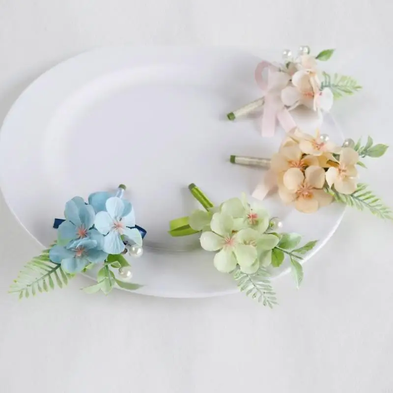 Nature Greenery Corsage Daily Wear Flower Pin Stylish Artificial Plant Lapel for Weddings and Event 964A