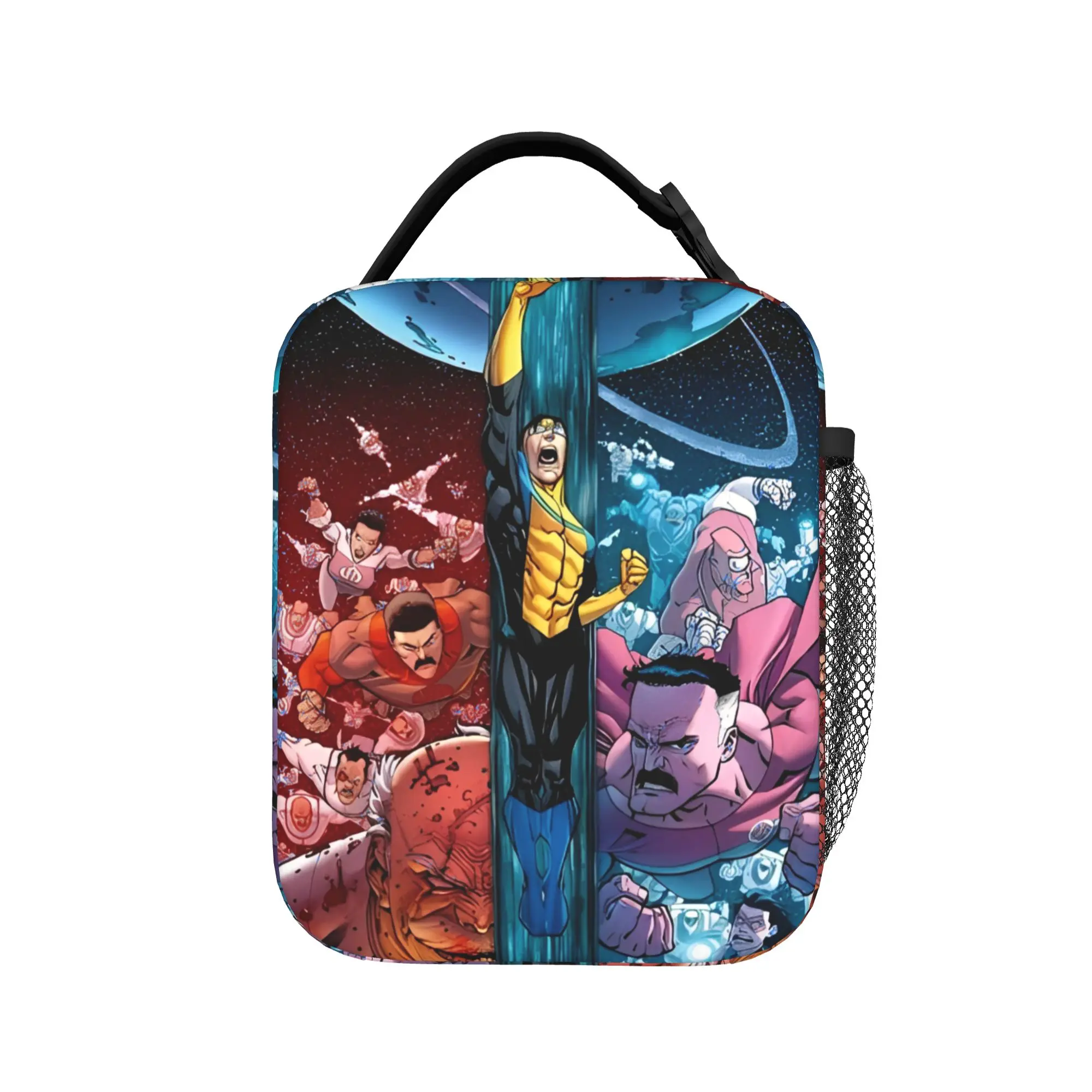 Invinci-bles Poster Manga Insulated Lunch Bags Large  Lunch Container Cooler Bag Tote Lunch Box Office  Picnic Men Women