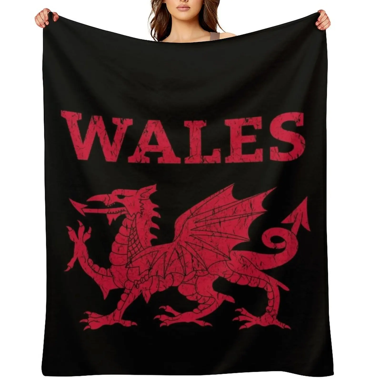 

Wales Red Dragon Throw Blanket for winter Single Beautifuls blankets ands Blankets