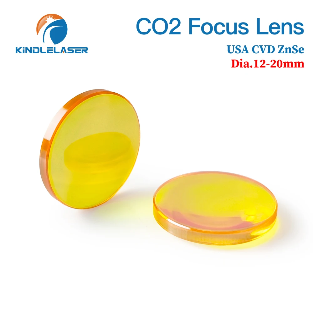 ZnSe Focus Lens USA CVD Lens Dia.12/15/18/20 FL25.4/38.1/50.8/63.5/76.2/101.6/127/160mm voor CO2 Lasergravure Snijmachine