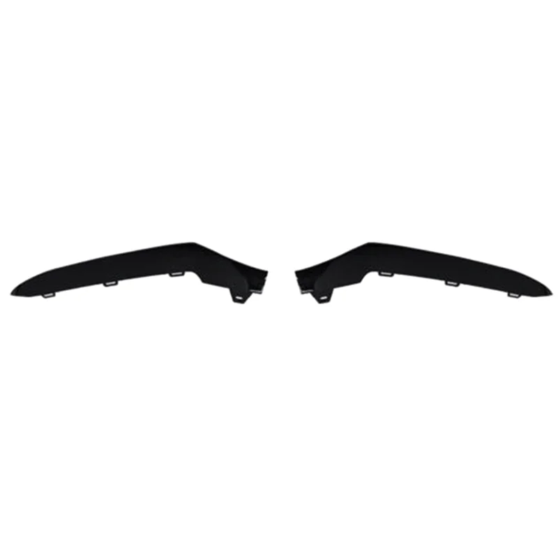 

A82E-1Pair Left+Right Front Low Bumper Trim Cover For Mercedes Benz W212 E-Class E350 2014-2016 Black 2128852774 2128852874