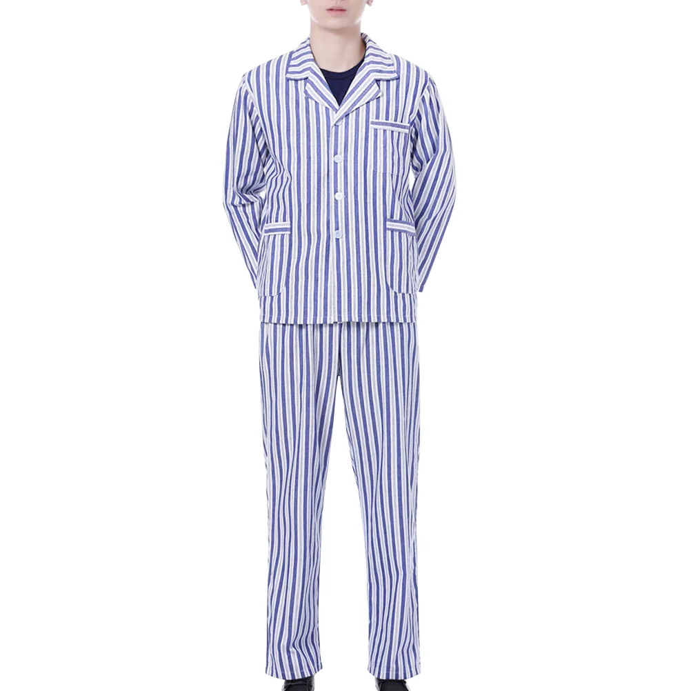 

Hospitalized Pajamas Cotton Long Sleeve Sleepwear for Men Women Patient Hospital Clothes Nursing Soft Lightweight Breathable