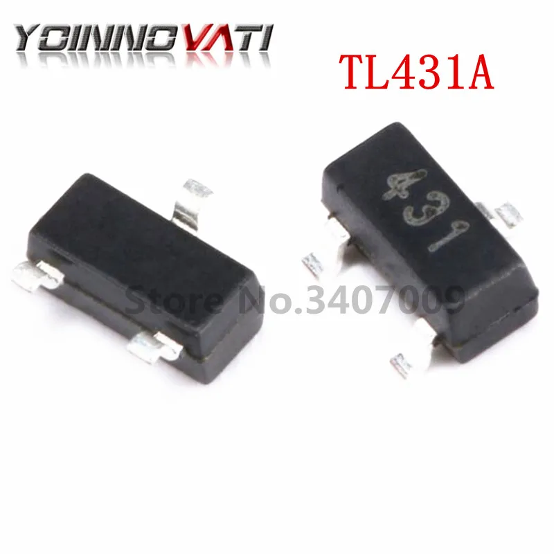 100PCS/Lot TL431A TL431 431 SOT23-3 Voltage References Adjustable Precision Shunt Regulator new original