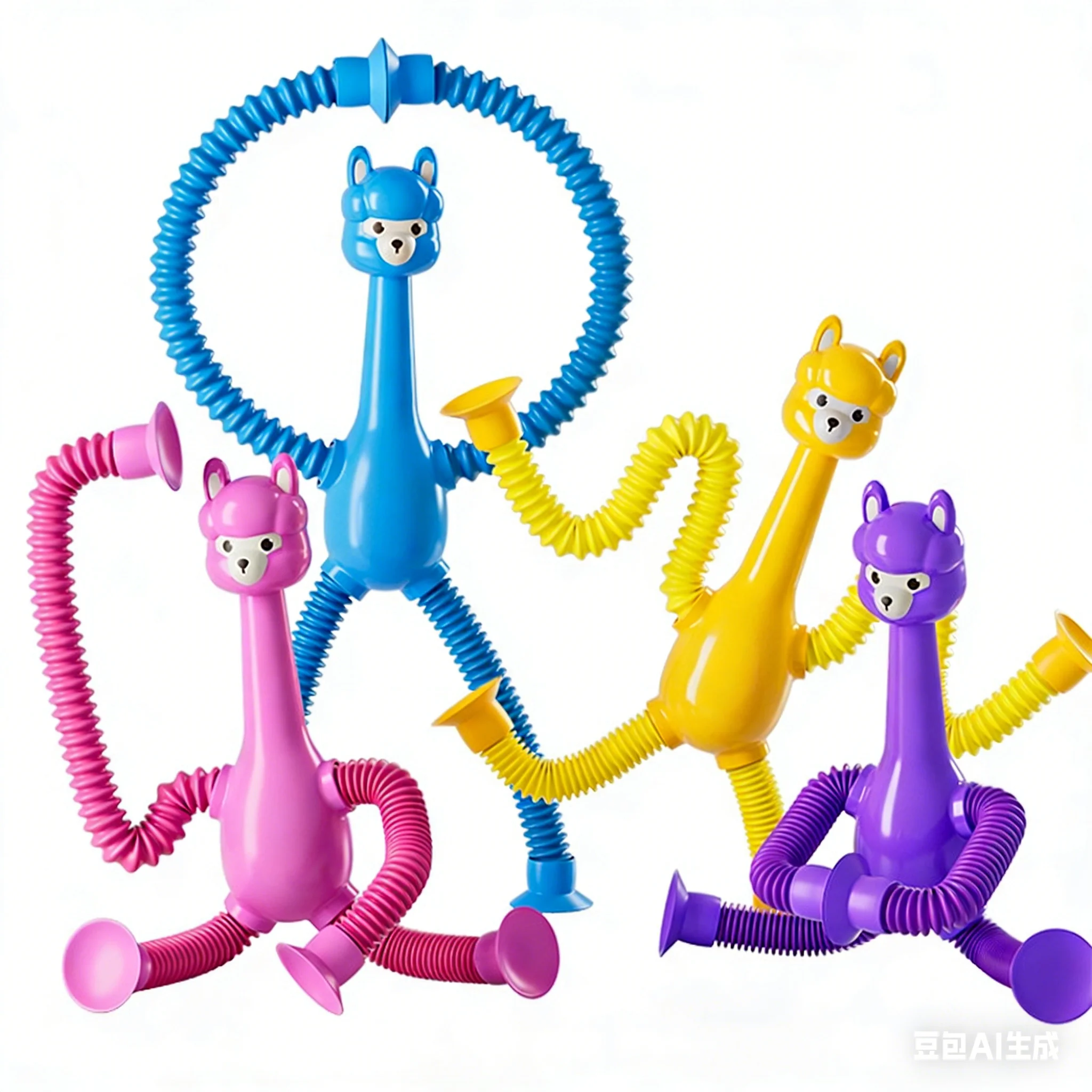 Telescopic Suction Cup Alpaca Children's Stress Relief Toy Small Gift Anxiety Toy Novelty Toy Stress Relief Toys Fidgets Toys view 3