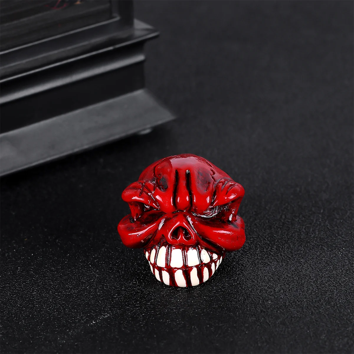 

1Set Skull Head Tires Stem Cap Durable Resin Motorcycle Tire Cover Red Bike Accessories Skull Head Cap Bicycle