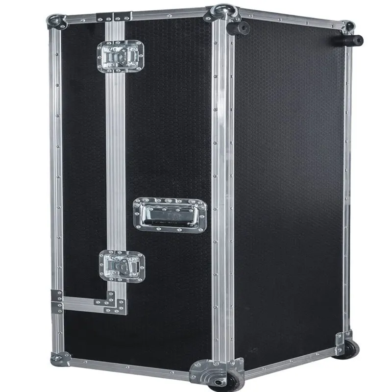 ATA Flight Case, Birch Plywood Aluminum Guitar Vault Case, Shockproof for Guitars, Custom Equipment Road Case, 520x758x825mm