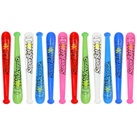 12pcs Inflatable Baseball Bat Balloons for Party Celebrations Decorations Holiday Gifts Colorful PVC Toy