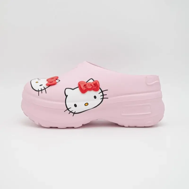 Miniso Hello kitty slipper Genuine nurse shoes cook deodorant non-slip Bao head 2024 new slippers