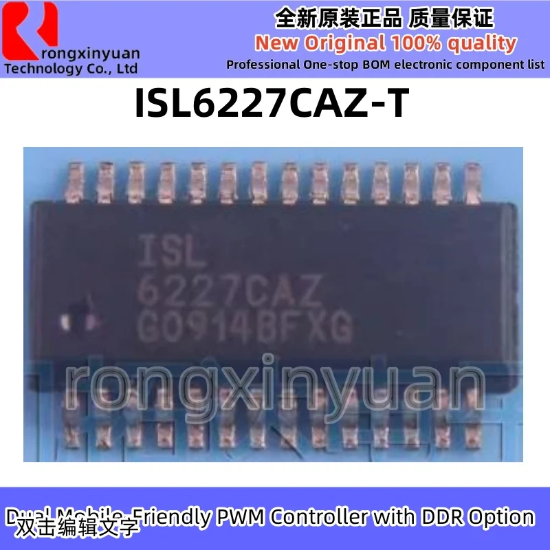 

5Pcs ISL6227CAZ-T ISL6227CAZ SSOP28 ISL6227 Dual Mobile-Friendly PWM Controller with DDR Option Original New 100% quality