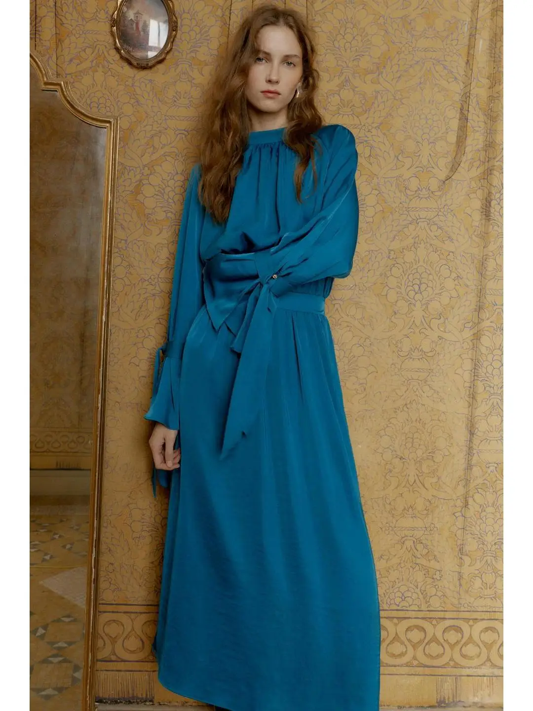 عقدة تزيين من الساتان الحريري Dr Elastic Ba Sve أوائل الخريف طويلة Sve للسيدات Dr Ciwalk جنوب شرق آسيا... #2