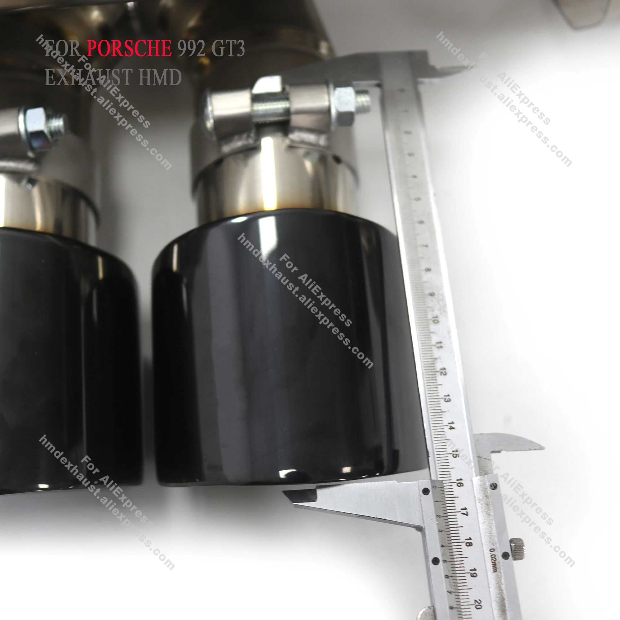 

HMD Hot sale Titanium Exhaust System Performance full Exhaust Catback for Porsche 911 992 GT3 Muffler With Valve