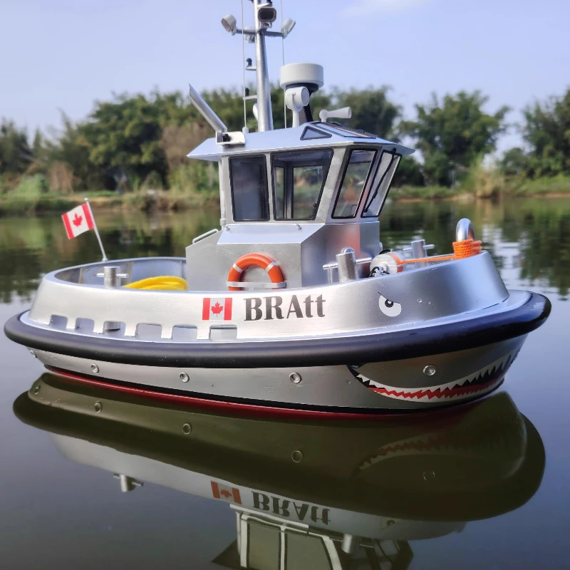 

1/18 Canadian BRATT Remote Control Tugboat Model Fiberglass Hull Finished Remote Control Boat Adult RC Boat Model Toy Ship Gift