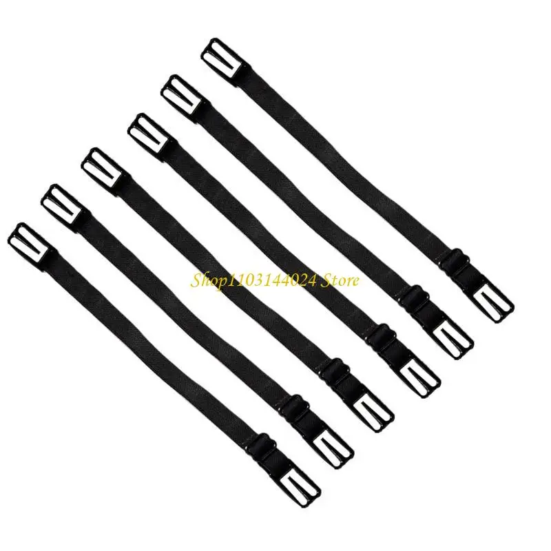 6 Elastic Nonslip Bra Strap Holders
