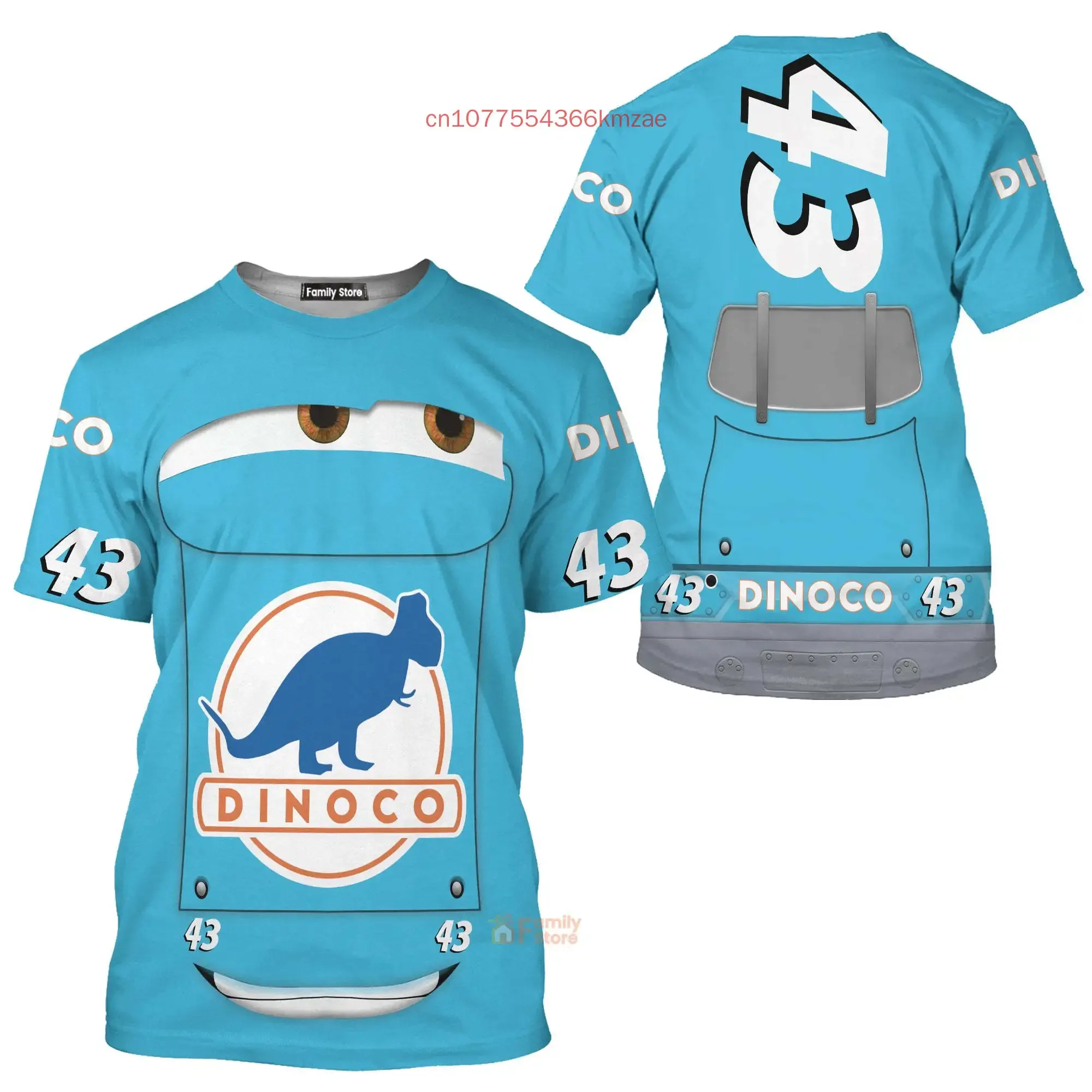 

Disney Cars Movie T-Shirt Cartoon Anime Men and Women 3D Printed Streetwear Casual Fashion T-shirt Kids Adult Clothing