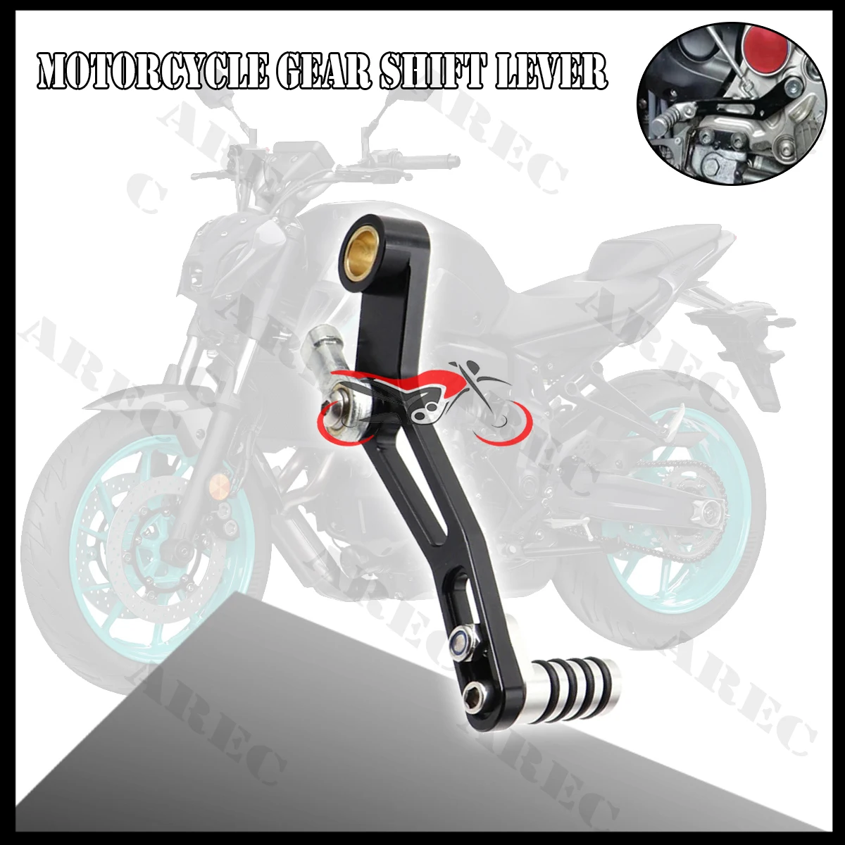 

Аксессуары для мотоциклов, алюминиевый регулируемый рычаг переключения передач, педаль переключения передач для YAMAHA MT-07/Tracer 700/GT FZ-07 XSR 700 2014-2024