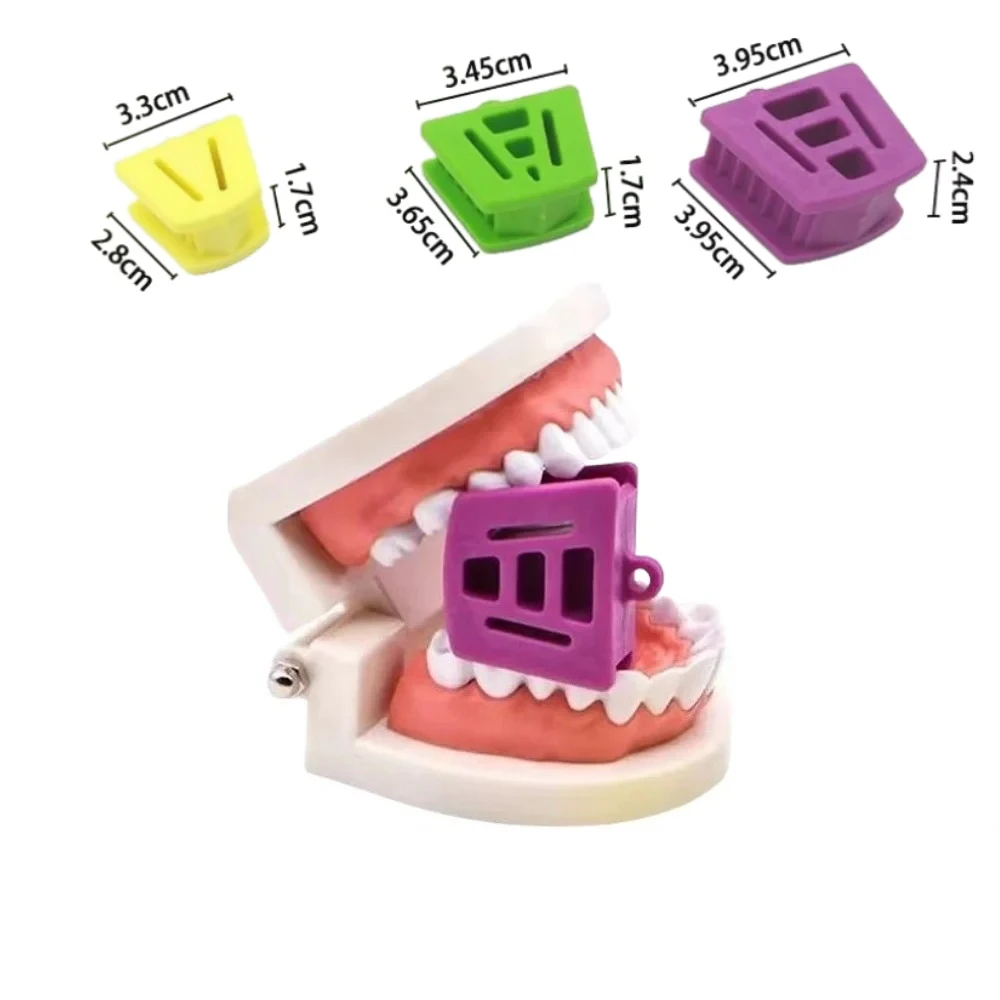 

3 Size Dentistry Mouth Retractor Expander Professional Dental Mouth Opener Occlusal Pad Teeth Prop Bite Rubber Dentist Materials