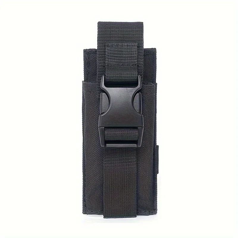 EDC Flashlight Waist Bag | Tactical Vest Attachment, 1000D Nylon, Foldable Tool Pouch, Outdoor Sports, Universal Fit view 5