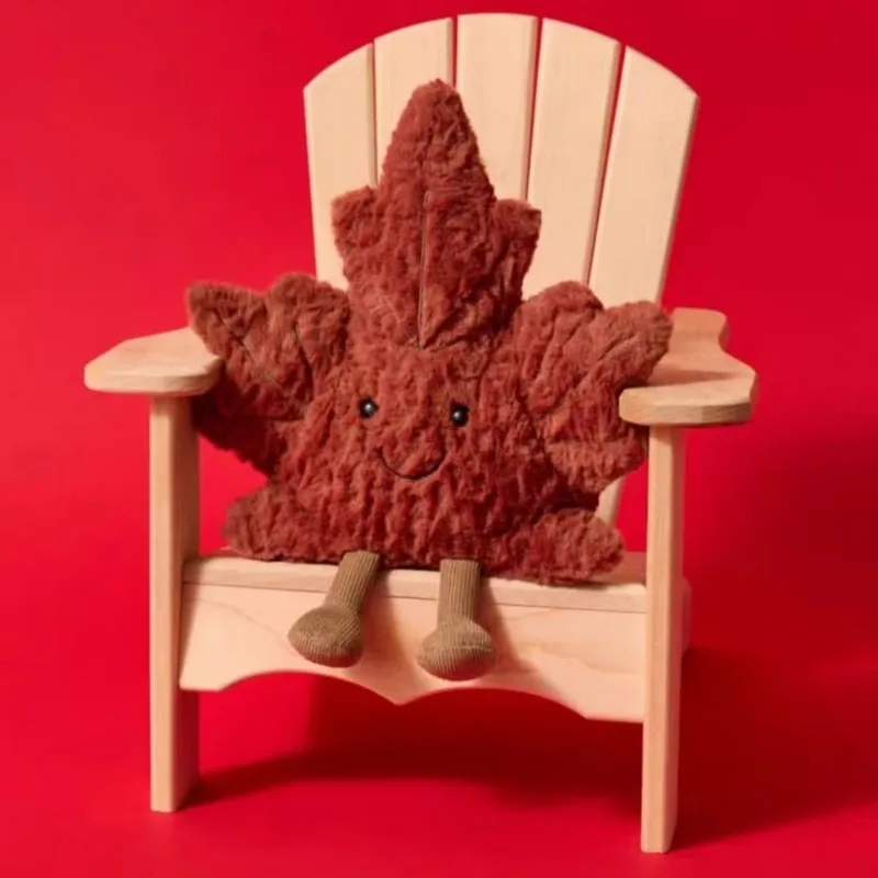 

Новая кукла-лист, плюшевая игрушка-компаньон, милый успокаивающий подарок на осень, мягкие игрушки, коллекционные игрушки и хобби