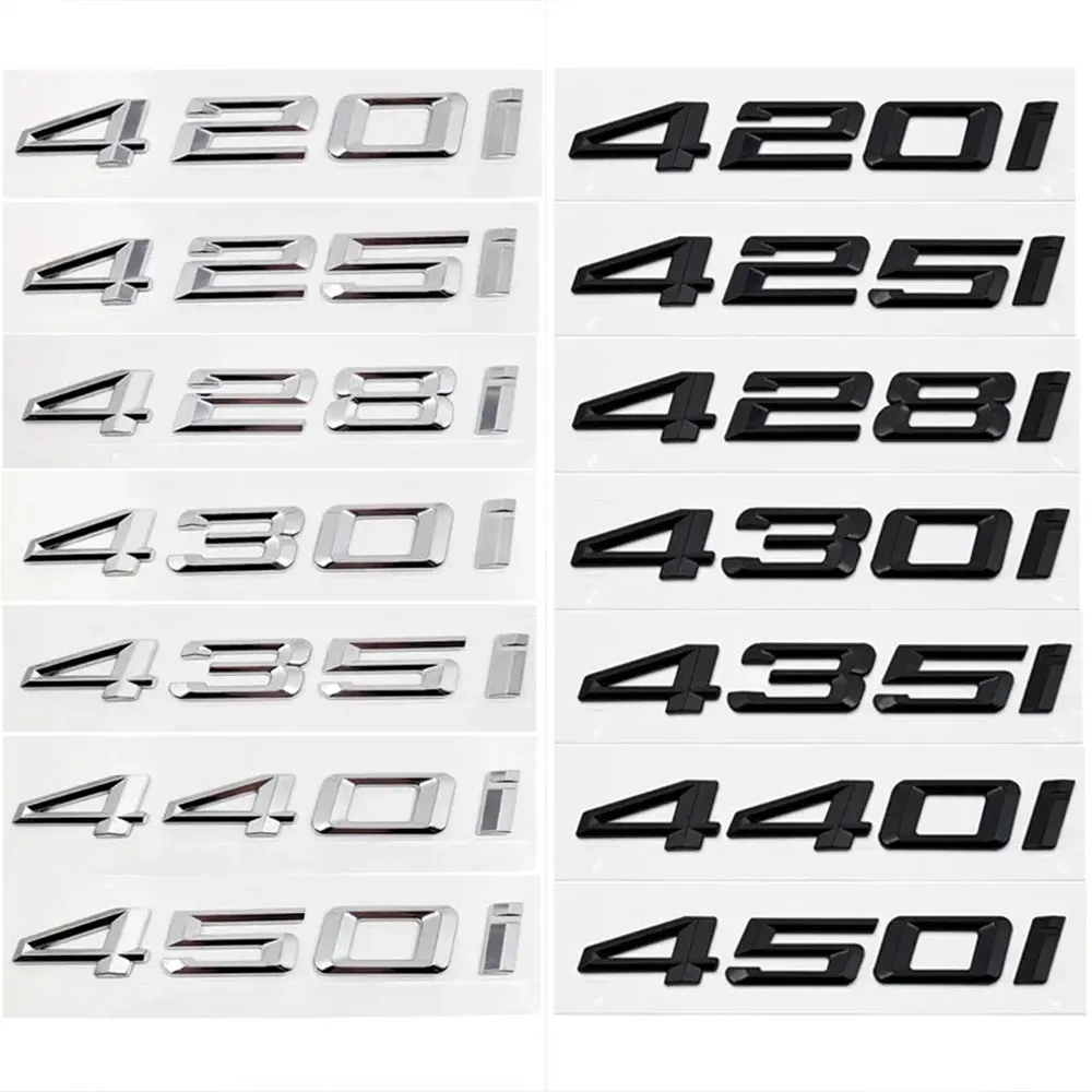 3D ABS Car Rear Trunk Letters 420i 425i 428i 430i 435i 440i 450i Logo Badge Sticker For BMW 4 Series F32 F33 F36 G22 G23 G26